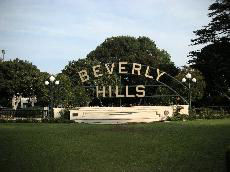 Beverly Hills sign, Beverly Gardens Park Beverly Hills sign, Beverly Gardens Park